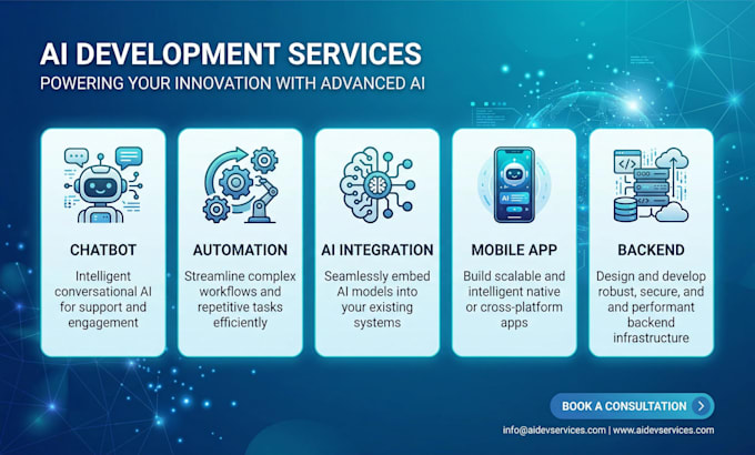 build ai powered mobile app with automation and backend