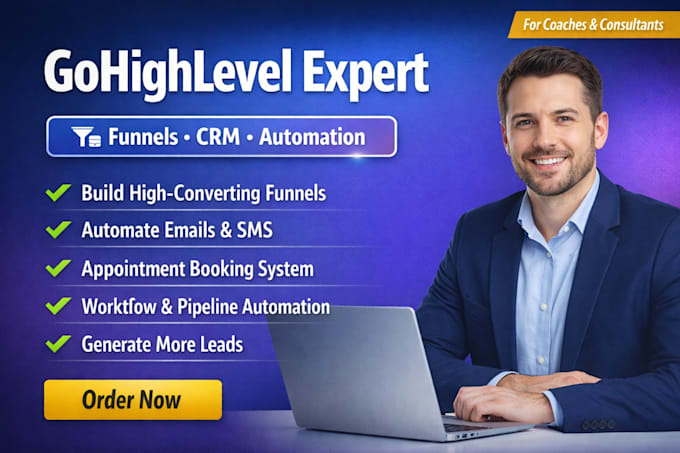setup gohighlevel automation CRM funnels workflows lead gen for coaches
