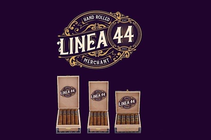 design premium cigar brands, labels, boxes, and logo