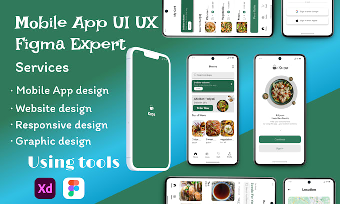 modern mobile app UI design