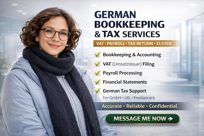 handle your bookkeeping, payroll processing, german tax and financial statement