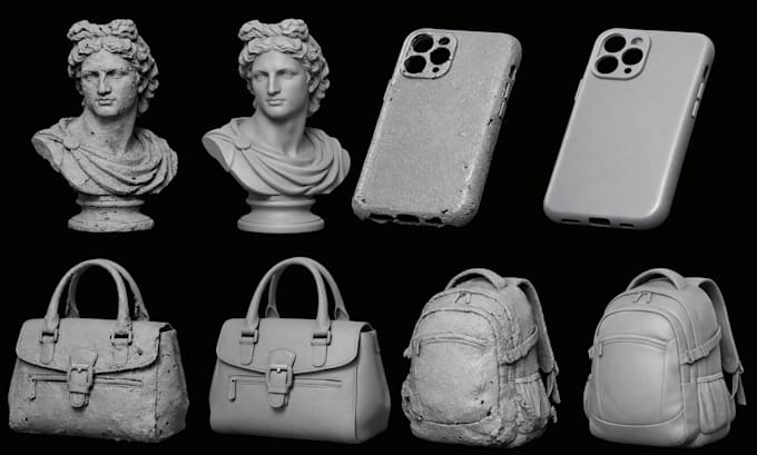 fix, repair stl, obj, 3mf, mesh retopology, 3d scan cleanup for 3d printing