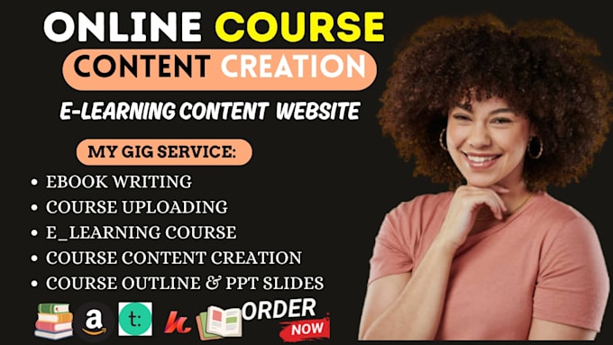 do online course content, course creation course curriculum, ebook writer