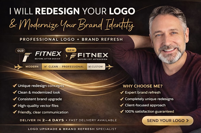 redesign your logo and modernize your brand identity professionally