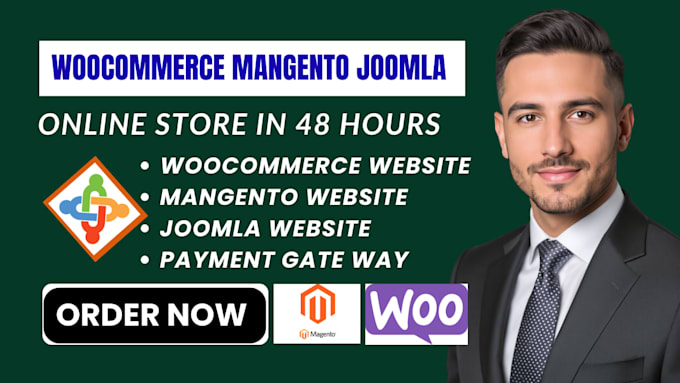 build online store on woocommerce magento joomla with custom integration