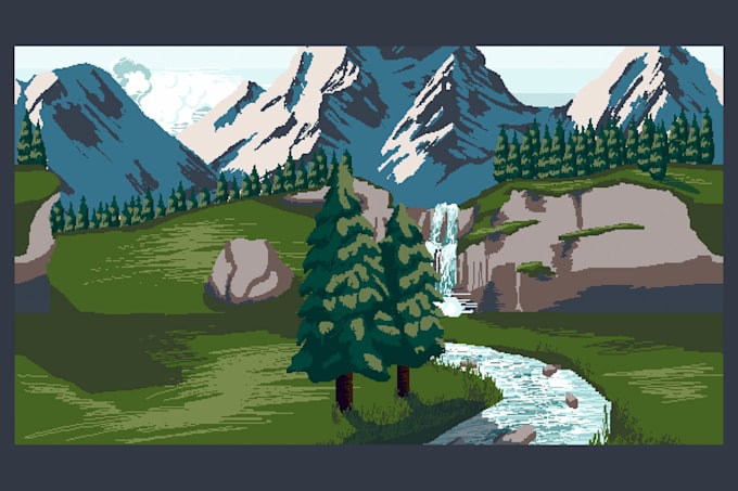create pixel background landscape parallax seamless rpg game environment assets
