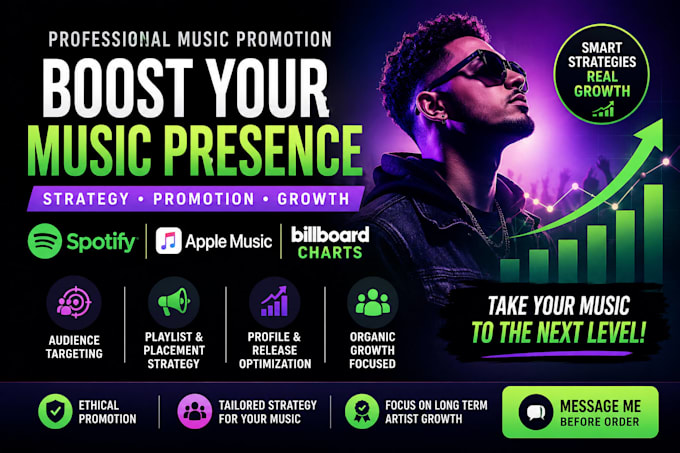 do music promotion strategy for spotify and apple music billboard visibility