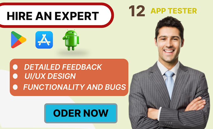 provide 12 testers closed testing 20 testers mobile app testing 12 testers