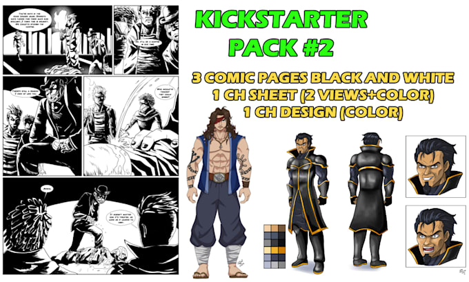 Create a super kickstarter pack for your comic or manga by Leafranchino ...
