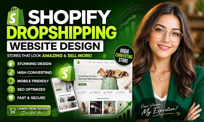 design shopify dropshipping website that converts sales