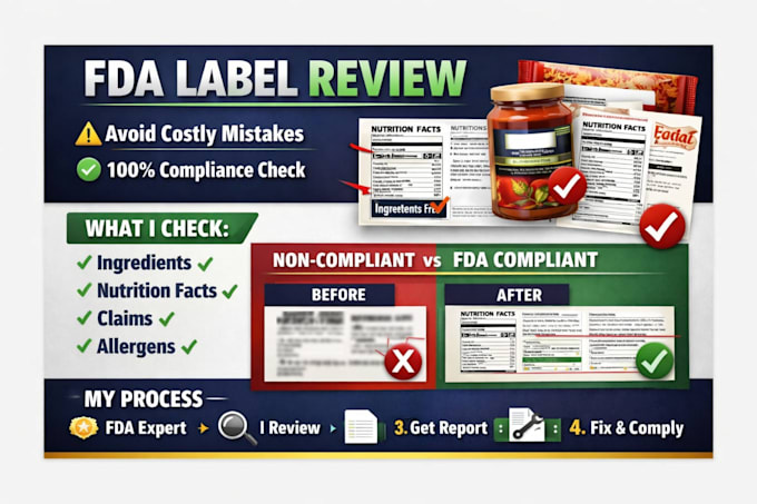 Examen de conformité de l'étiquette fda pour garantir que votre ...