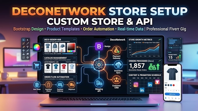 setup deconetwork store bootstrap customization deconetwork API integration