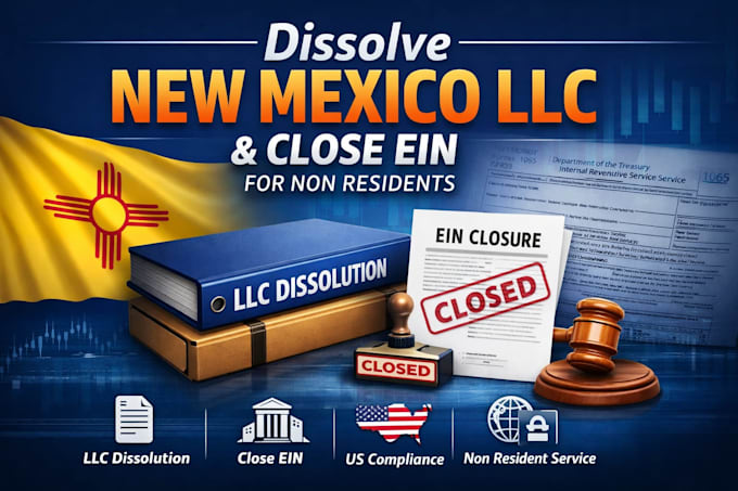 dissolve new mexico llc and close ein for non residents