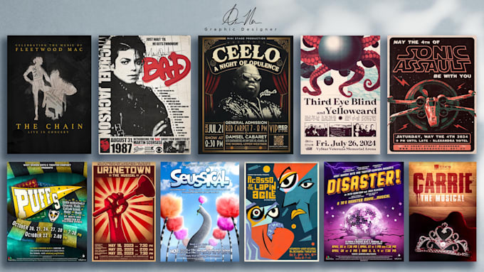 design a poster for your live theatre show or event