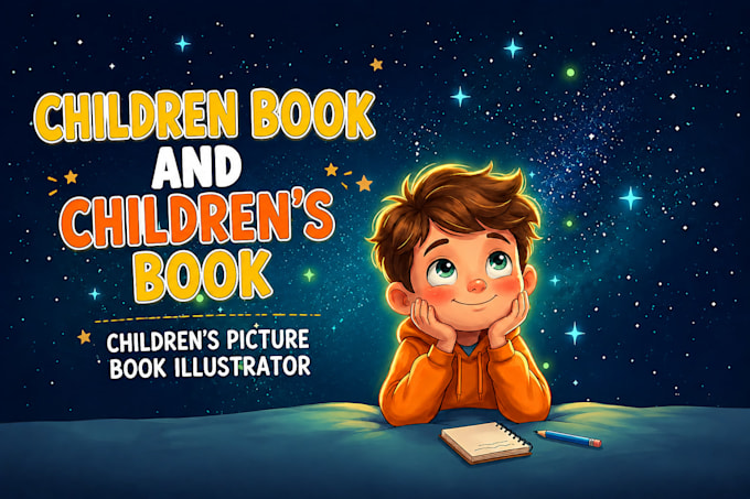 illustrate children story book illustration, children story, book cover