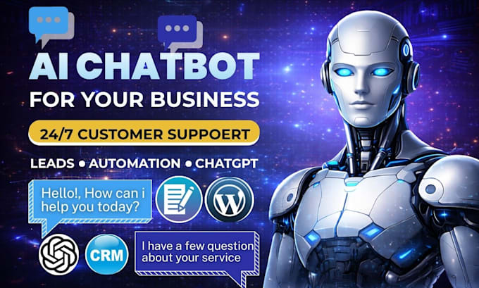 create ai chatbot for your website, customer support or business