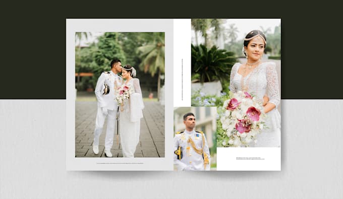 make unique wedding album design with professional editing