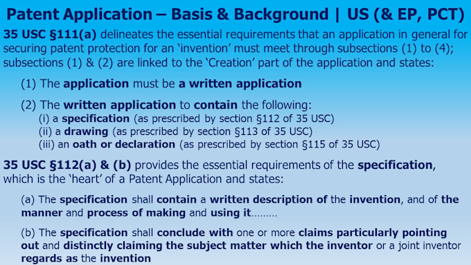 draft strong and robust patent application for securing your invention