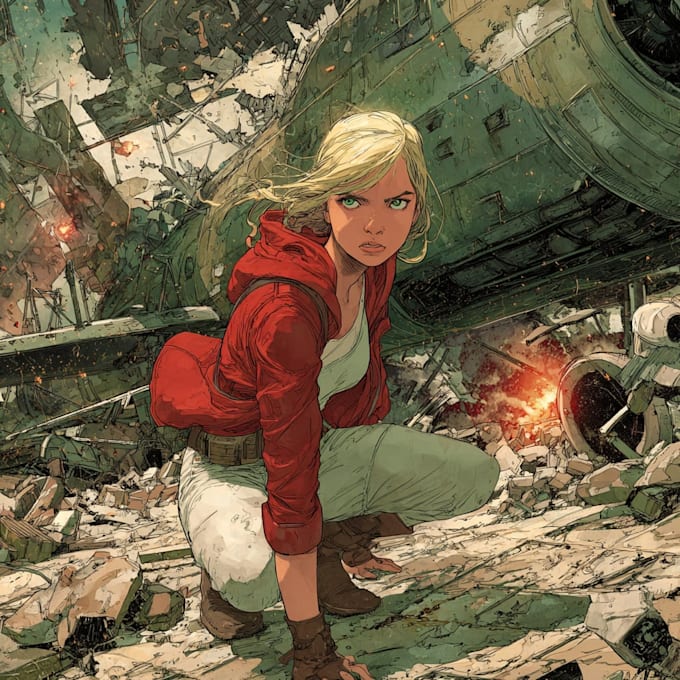 comic book illustration with comic book illustrator