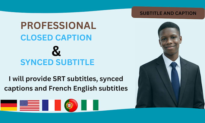 create professional srt, closed captions and multilingual subtitles
