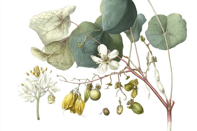 create detailed botanical illustrations and plant art