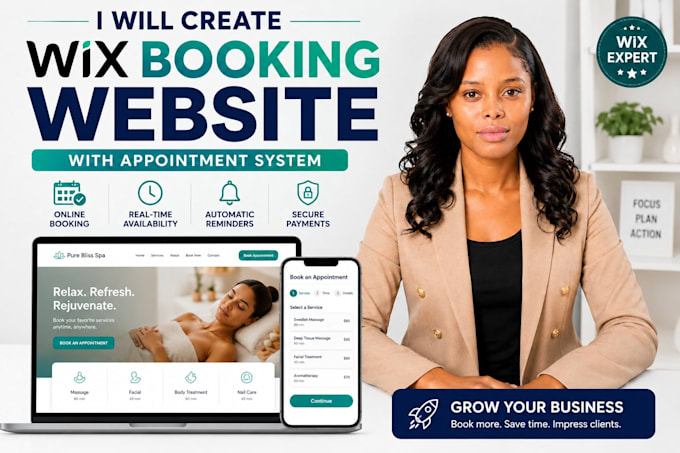 create wix booking website with appointment system for your business