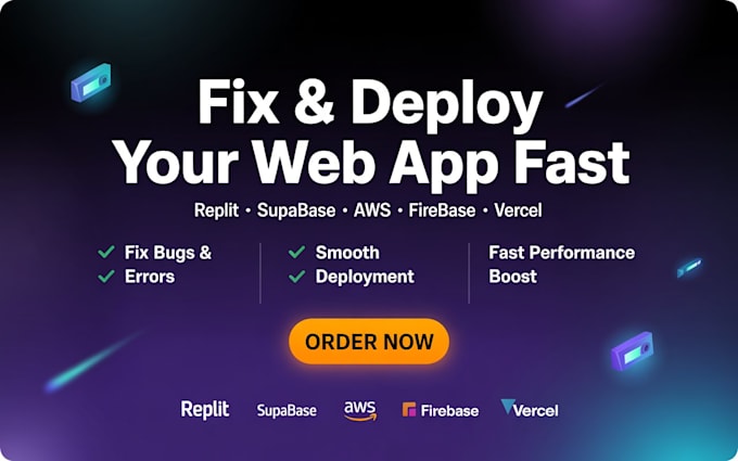 fix and deploy lovable web app replit supabase aws cloud firebase vercel base44