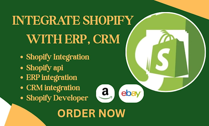 integrate shopify with erp CRM and inventory management systems