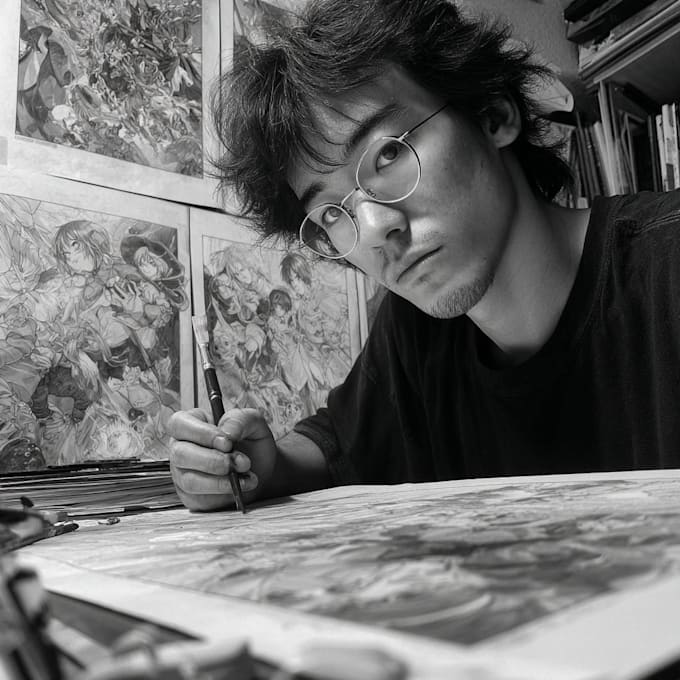 create manga, comic and anime artwork