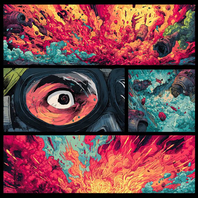design comic book illustration with comic book illustrator