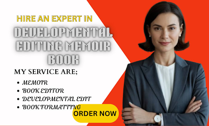 developmental editing, formatting for memoir book, book editing