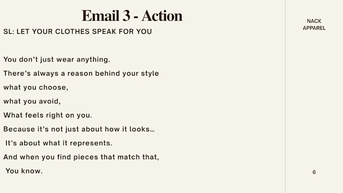 write a high converting email flow for an e commerce brand