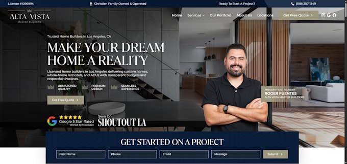 build a wordpress website for contractors and construction businesses