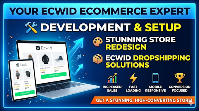 develop ecwid ecommerce store design redsign ecwid website ecwid dropshipping
