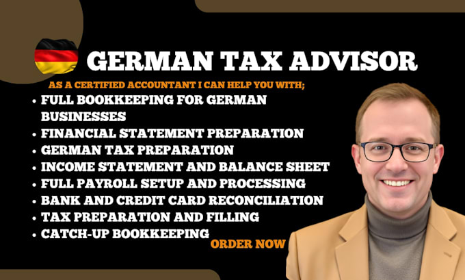 be your german accountant for bookkeeping and financial statements