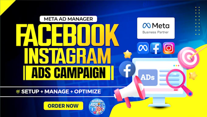 setup facebook ads advertising marketing campaign, meta ads