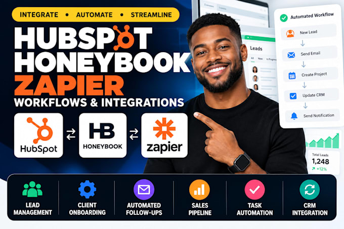 automate hubspot honeybook zapier workflow pipedrive gohighlevel API integration