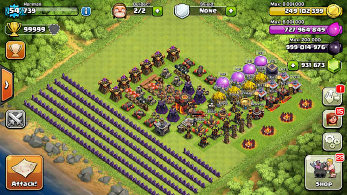 create custom clash of clans private server with mods and unique features