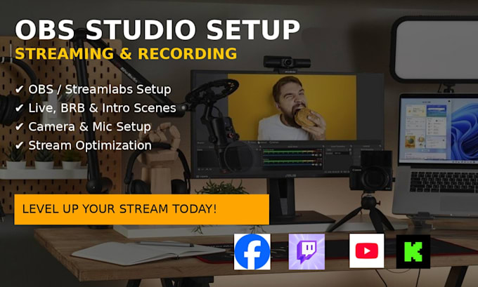 Configura obs studio streamlabs per registrare e trasmettere in streaming