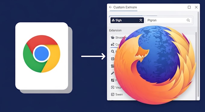 build chrome extension, firefox extension, custom browse extension, addon plugin