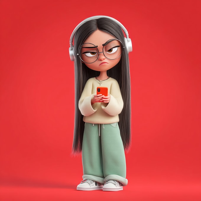 make with cartoon art style illustration