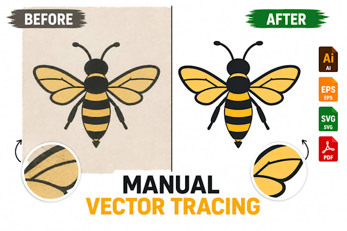 vector tracing and convert image or logo to vector files