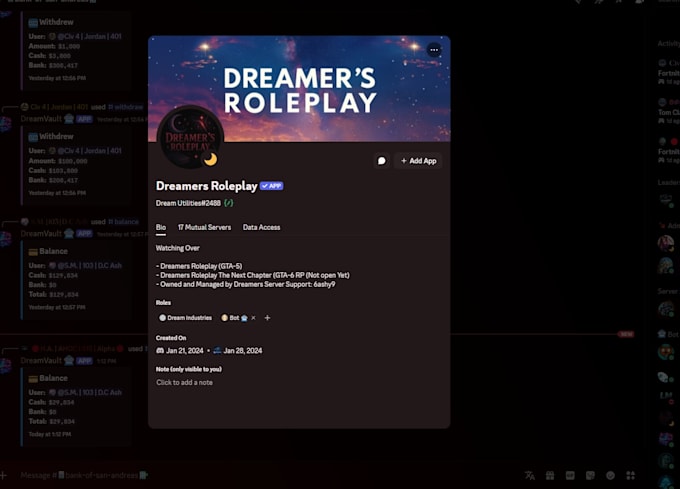 make a discord system and bot
