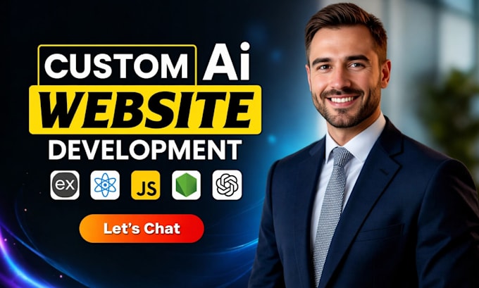 do custom ai website development as full stack web developer