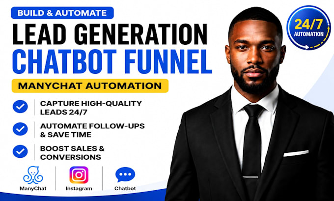 lead generation chatbot funnel manychat automation sales funnel chatbot