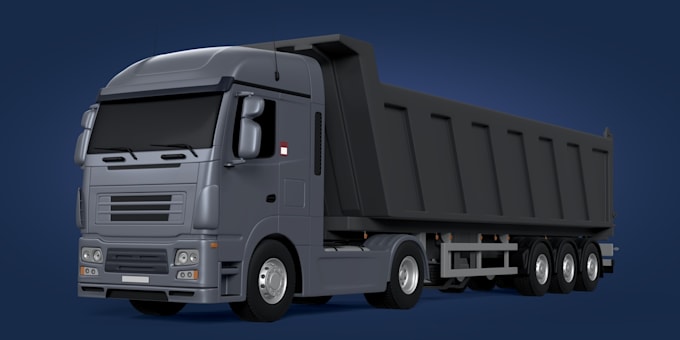 create realistic 3d car and truck models with high quality rendering