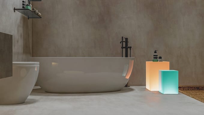 design your 3d bathroom interior with realistic rendering
