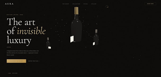 create an interactive 3d website using three js