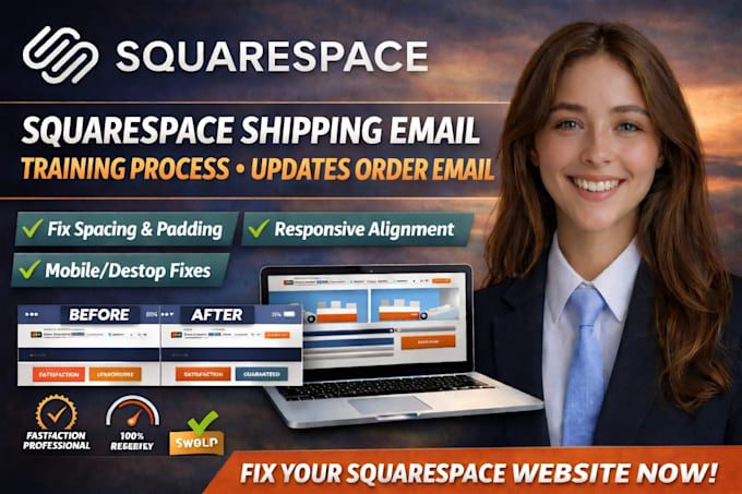 create squarespace shipping email tracking process updates order email notifica