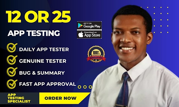 provide 12 testers or 20 testers for google play console closed testing
